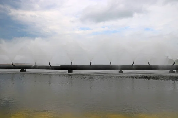 Gezicht Het Proces Van Koeling Van Industrieel Water Productie — Stockfoto