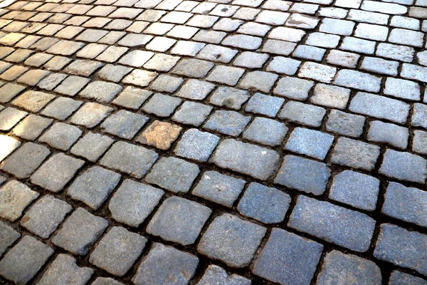 Vecchie Pietre Pavimentazione Nella Parte Vecchia Della Città Contesto — Foto Stock