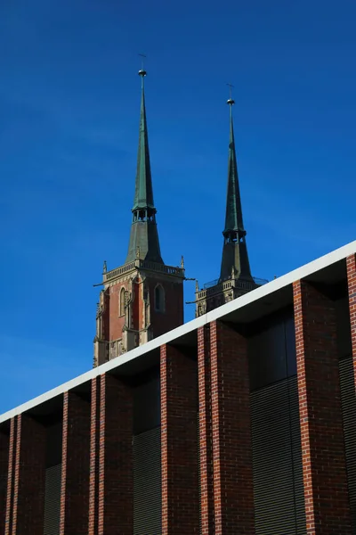 Wroclaw Polen Mai 2021 Schöne Aussicht Auf Die Altstadt Von — Stockfoto