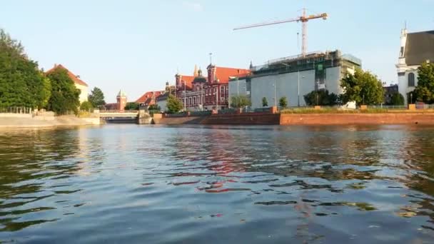 Wroclaw Polonia Mayo 2021 Hermosa Vista Del Casco Antiguo Ciudad — Vídeos de Stock