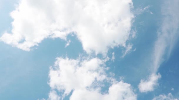 Vista Para Cima Câmera Medida Que Nuvens Movem Céu — Vídeo de Stock