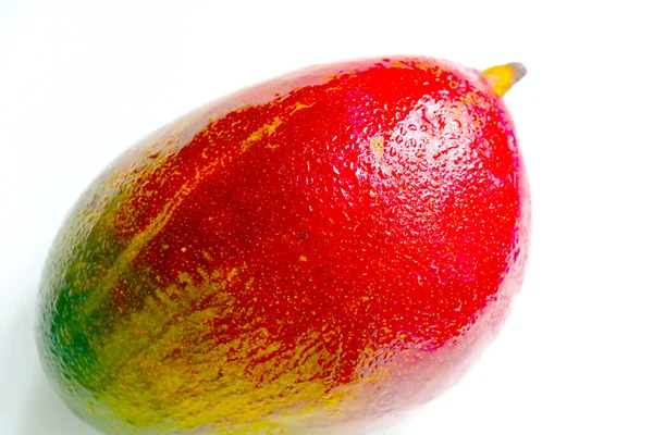 Pyszne Zdrowe Jasne Owoce Mango Białym Tle — Zdjęcie stockowe