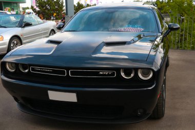 Wroclaw, Polonya, 22 Ağustos 2021 Güzel Dodge Challenger