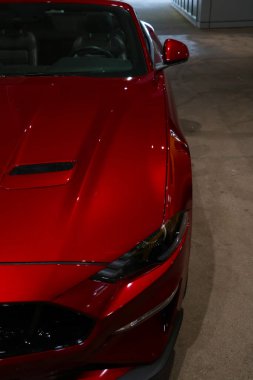 Wroclaw, Polonya, 22 Ağustos 2021 Güzel güçlü Ford Mustang