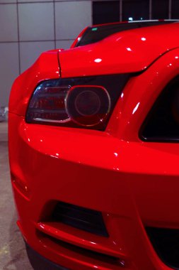 Wroclaw, Polonya, 20 Ağustos 2021 Modern güçlü araba Ford Mustang