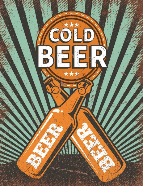 retro vintage beer poster