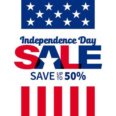 4th of july independence day sale social media post template design