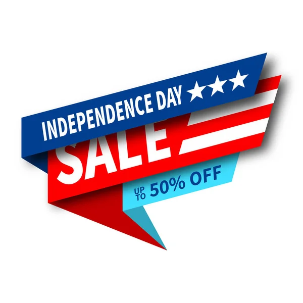 Independence Day Sale Social Media Post Template Design — Stock vektor