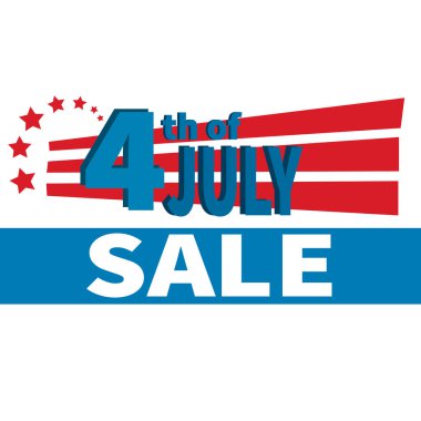  4th of july sale social media post template