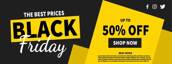 Black Friday web pankartı tasarımı