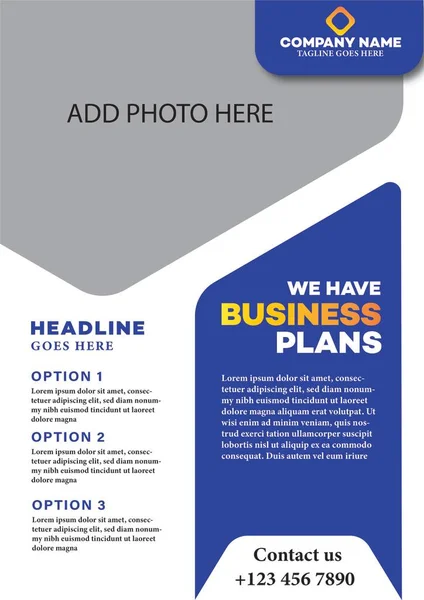 Business Brochure Flyer Template Design — Stockvektor