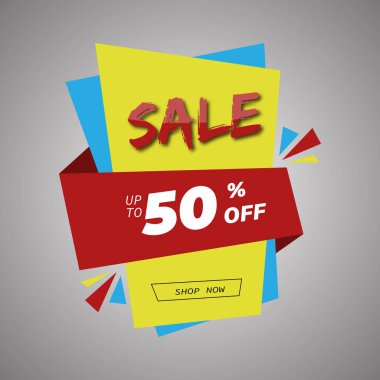 stylish sale social media post web banner template design