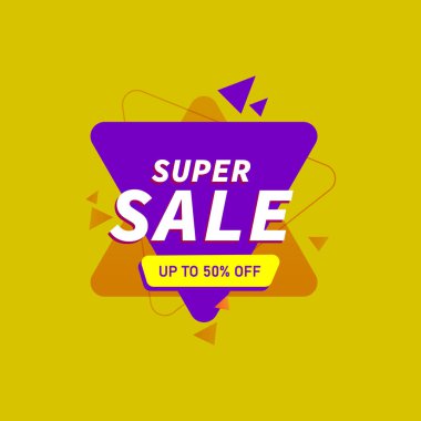 super sale social media post web banner template design    