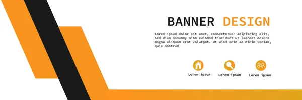simple and creative web banner template design 