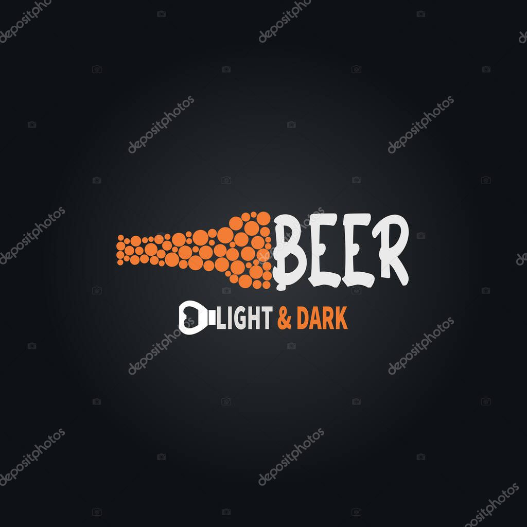 Cafe, pub, or club beer logo template design