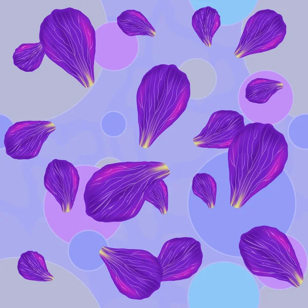 Çiçek yaprakları mavi.