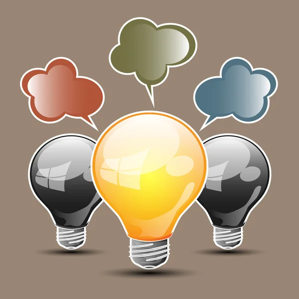 soyut bir ampul şeklinde