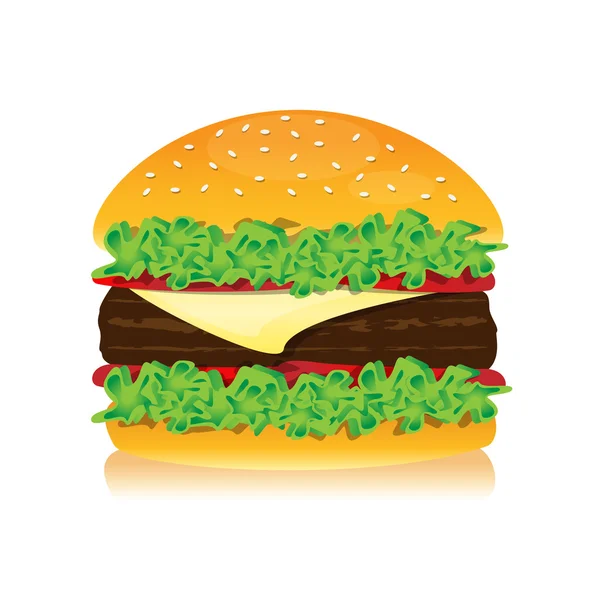 Смачний гамбургер на обід — стокове фото