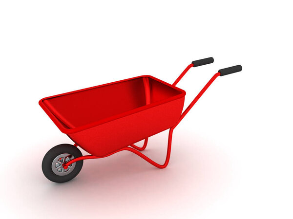 3D рендеринг тачки. 3D рендеринг изолирован на белом. 