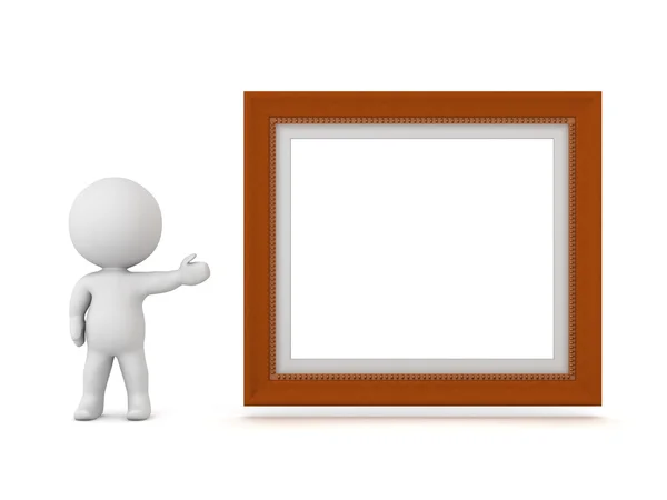 3D-teken weergegeven: ingericht Diploma Frame — Stockfoto