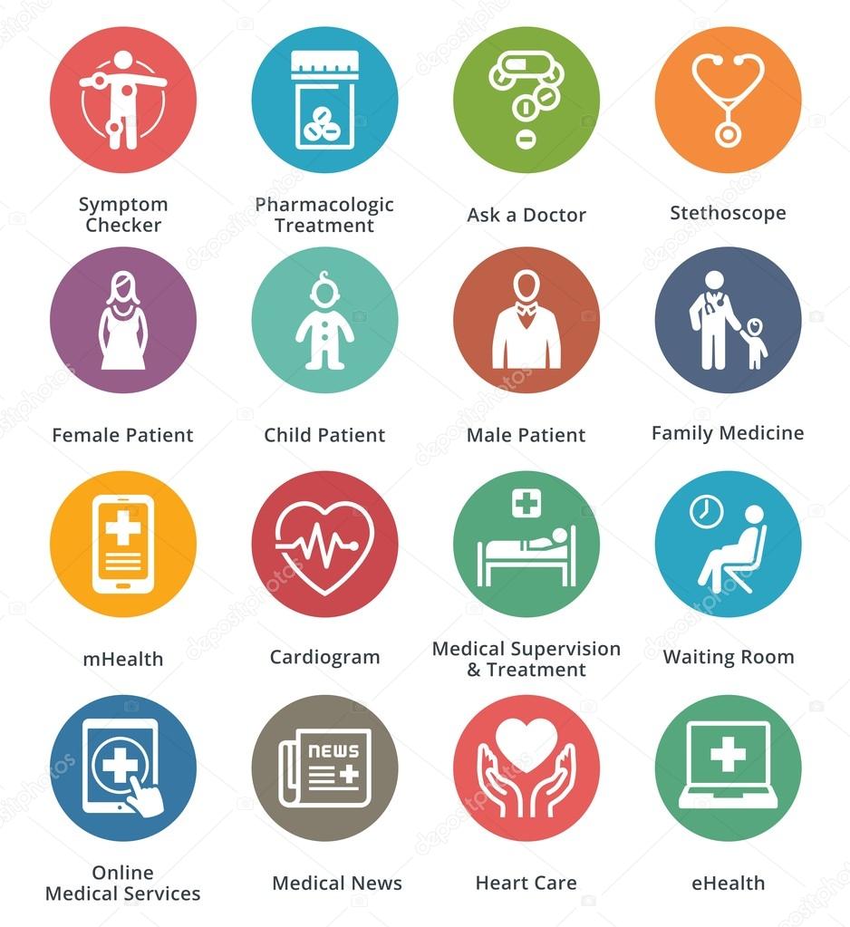 Medical & Health Care Icons Set 2 - Dot Series