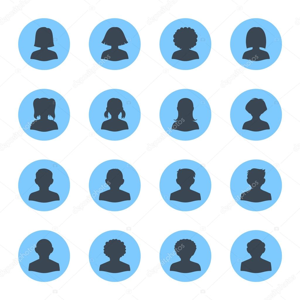 Blank People Avatars - Dot Version