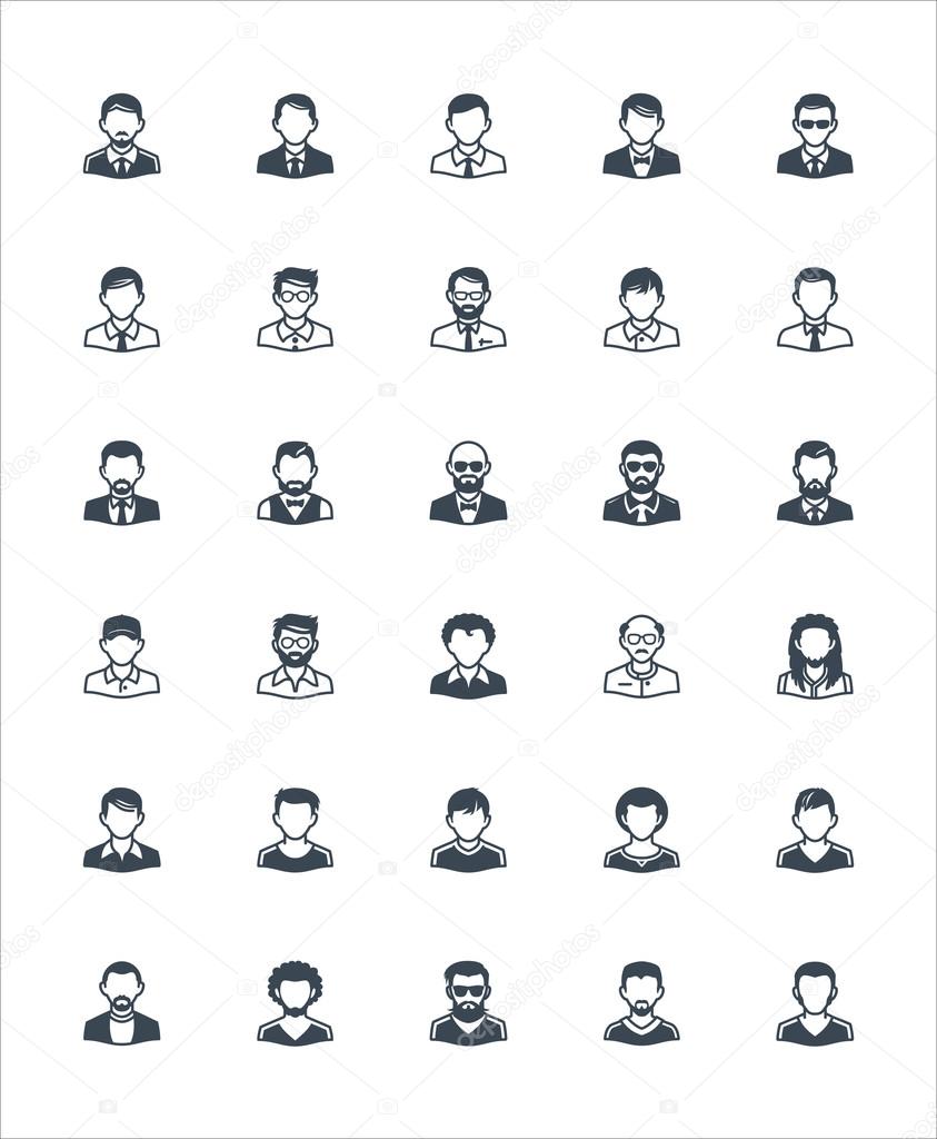 Men Avatars Icons