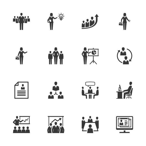 Iconos de gestión empresarial - Conjunto 1 — Vector de stock