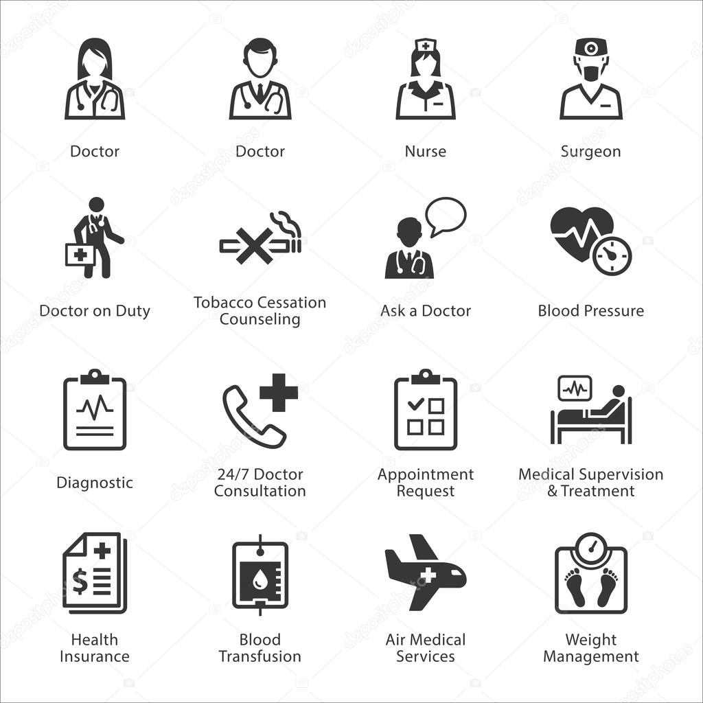 Medical & Health Care Icons Set 2 - Services