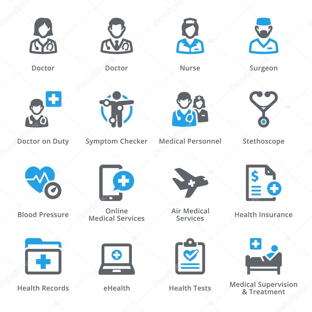 Medical & Health Care Icons Set 2 - Services | Sympa Series