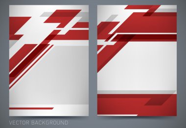 Yıllık rapor broşür afiş tasarım şablonu vektör broşür kapak sunu düz arka plan.