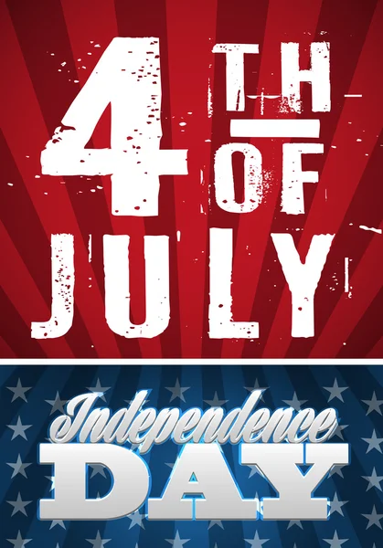 Σχεδιασμός ημέρα αμερικανικής ανεξαρτησίας. Τέταρτο του Ιουλίου πανό — Διανυσματικό Αρχείο