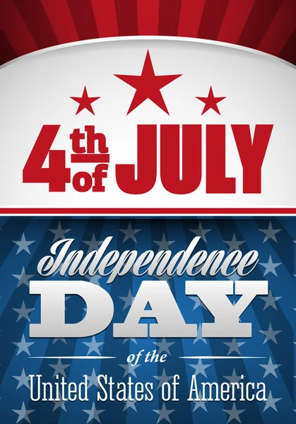 Amerikan Bağımsızlık günü tasarım. Dört Temmuz afiş