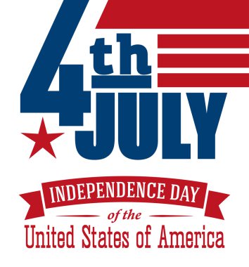 Amerikan Bağımsızlık günü tasarım. Dört Temmuz afiş