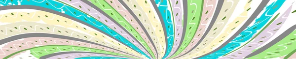 Amplia panorámica auténtica frontera colorida — Archivo Imágenes Vectoriales