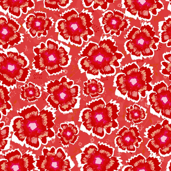 Motif floral vintage sans couture — Image vectorielle