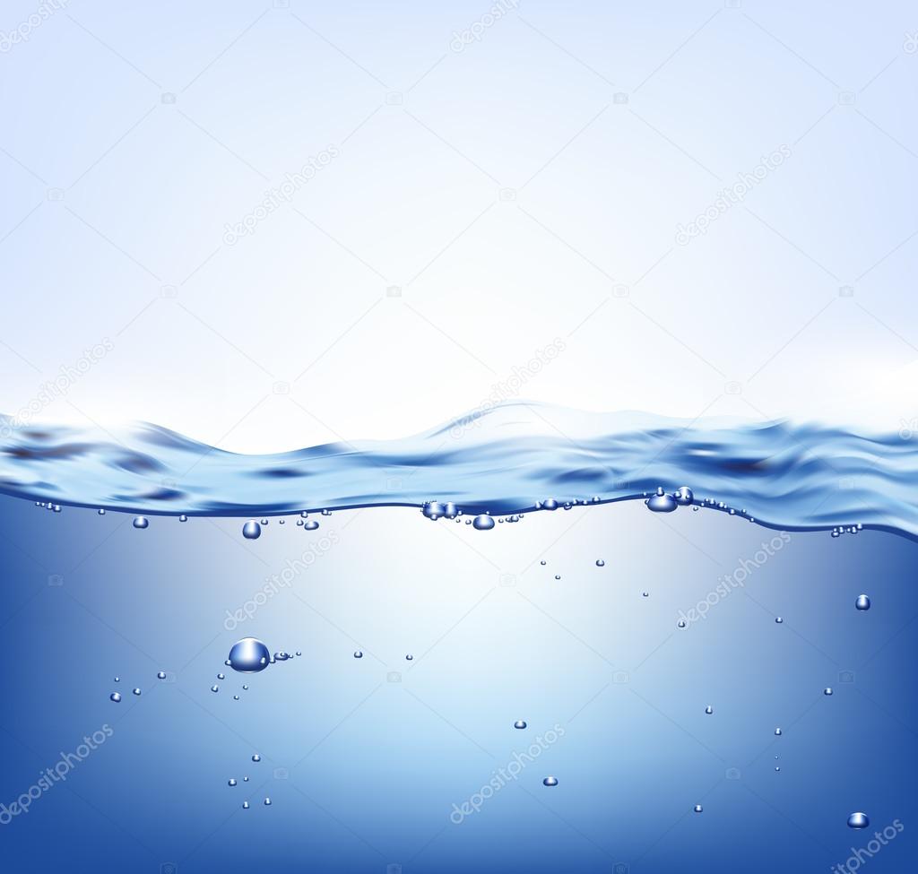Vector blue water