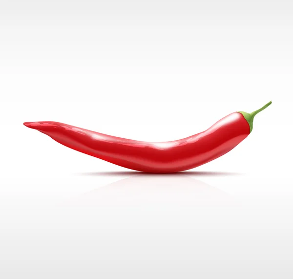 Piment rouge isolé — Image vectorielle