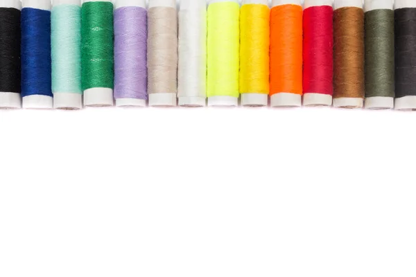Colored sewing spool, sewing thread kit for sewing — Stock Photo, Image