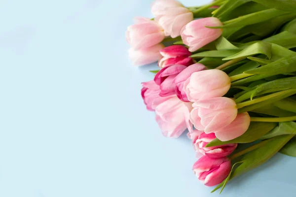 Fond Pascal Avec Tulipes Fleurs Printemps Pour Les Vacances Pâques — Photo