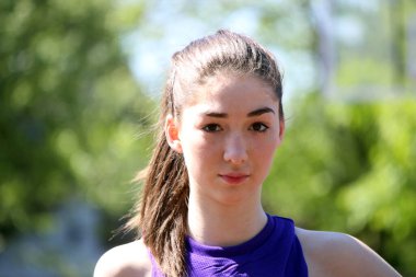 Portre kızı basketbol oyuncusu