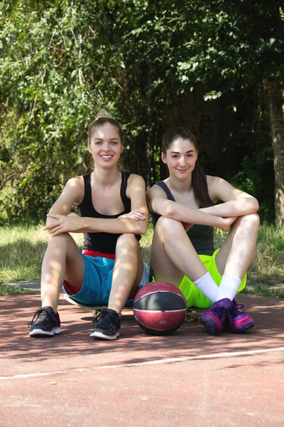 Retrato Hermosas Chicas Deportivas — Foto de Stock