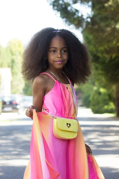 Little Black Princess Girl — Stock Photo, Image