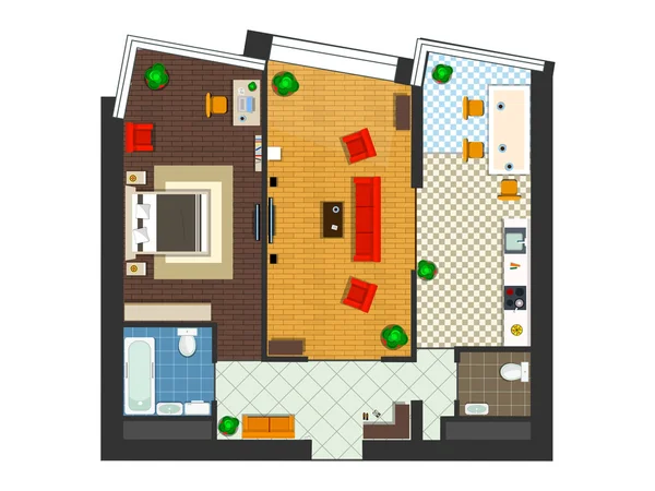 Daire Üstten Görünüm