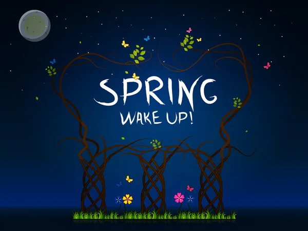 Весна пробудження — стоковий вектор