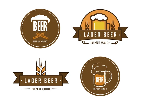 vektör bira logolar