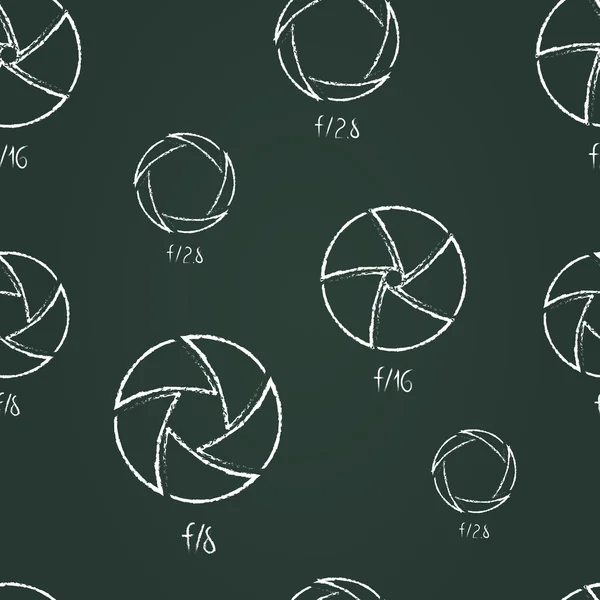 Patrón con cámara de apertura — Archivo Imágenes Vectoriales