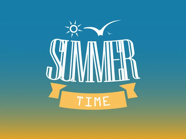 Ilustración hora de verano — Vector de stock