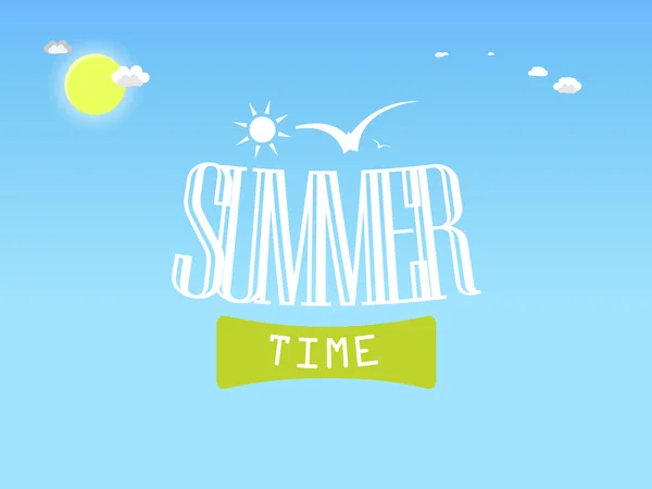 Summer time illustration — Stock Vector