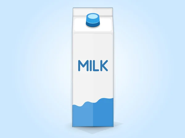 Doosje melk — Stockvector